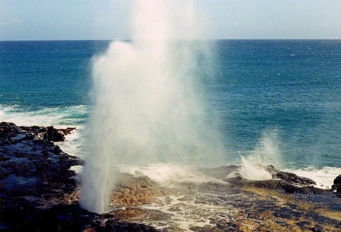 Spouting horn, South Shore, Kauai